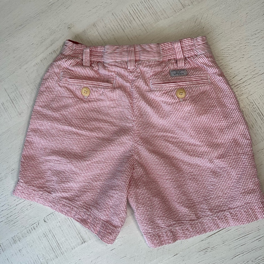 Vineyard Vines Seersucker Striped Boys Shorts - Picture 4 of 7